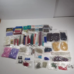 HUGE Lot Glass Seed Beads Art Craft Supplies Jewelry Crochet Various Color Sizes - Picture 1 of 24