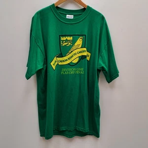 Norwich City FC Football Retro T-Shirt Green Y2K 2000s Size XL - Picture 1 of 4