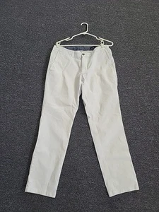 Vineyard Vines Slim Fit Breaker Herren Größe 33 x 30 weiß vorne flach Chinohose  - Bild 1 von 5