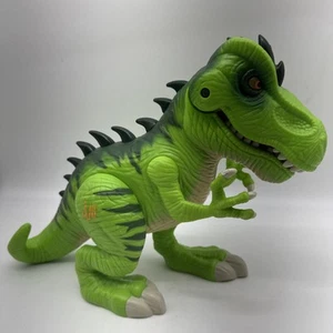 Jurassic World Playskool Heroes JW grün T-Rex 8,5" Dinosaurier getestet funktioniert Brüllen - Bild 1 von 7