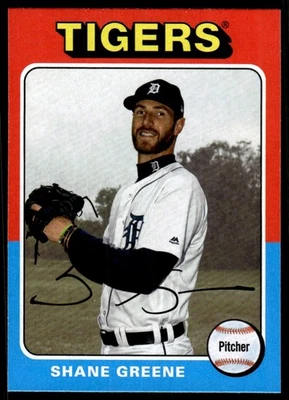 2019 Topps Archives Shane Greene Detroit Tigers #163 - Image 1 of 2