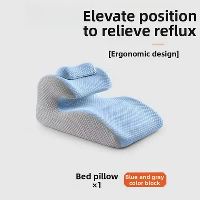 Almohada de alivio de reflujo - Soporte de espuma viscoelástica para personas mayores y parejas comodidad - ZKZT888 Foto 1 de 4
