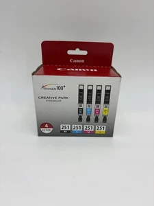 Canon CLI-251 C/M/Y/K Ink Cartridges Genuine New CLI251 250 251 - Picture 1 of 5