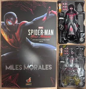 Hot Toys VGM46 Spider-Man Miles Morales Figure w/Original Box Used Rare Japan - Picture 1 of 10