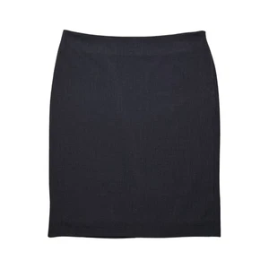 MM Lafleur Noho Pencil Skirt 6 Dark Brown Knee-Length Quiet Luxury Office Preppy - Picture 1 of 4