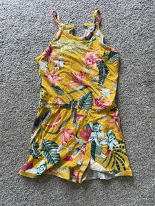 Girls XL (14) Yellow Tropical Old Navy Romper - Picture 1 of 2