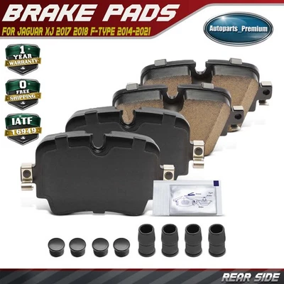 4x Pastillas de freno traseras de cerámica con herrajes para Jaguar XJ 2017 2018 tipo F 2014-2021 Foto 1 de 4