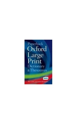 Paperback Large Print Dictionary & Thesaurus, Oxford - Image 1 of 2