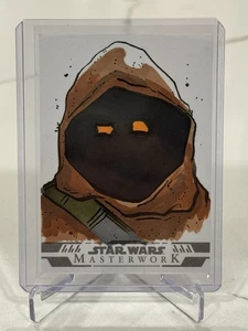 2024 Star Wars Masterwork - Jawa Sketch Card 1/1 SSP Artist J. Hammond - Picture 1 of 2