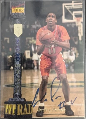 1994 SIGNATURE ROOKIES TETRAD #LXVIII WESLEY PERSON AUTOGRAPH /7750 AUBURN - Image 1 of 2