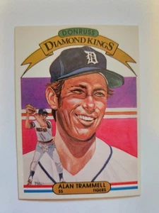 Donruss Diamond Kings Alan Trammell 1982 #5 casi nuevo - Imagen 1 de 1