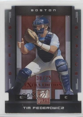 2008 Donruss Elite Extra Edition Status Red Die-Cut /75 Tim Federowicz #91 - Image 1 of 2