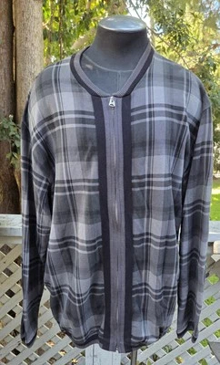 Bape A Bathing Ape Classics Checkered Cardigan Black / Grey 2XL - Image 1 of 4