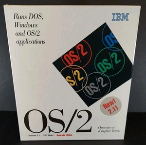 IBM OS/2 Version 2.1 On 3.5" Disks Upgrade Edition NEW 2.11 Big Box VINTAGE - Picture 1 of 15