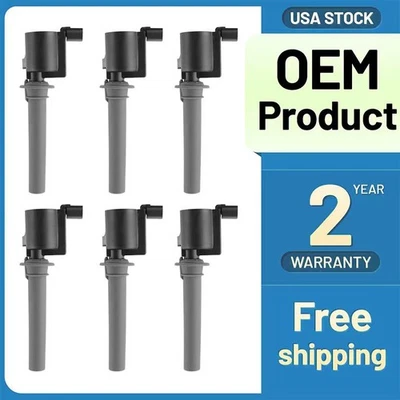 6* Ignition Coils For Ford Five Hundred 2005 2006 2007 3.0L V6 OE# FD502 DG500 Foto 1 de 4