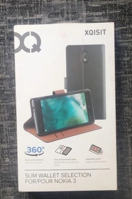 For Nokia 3 Case Cover Flip Leather Wallet Folio Card Money Slot - Image 1 of 2