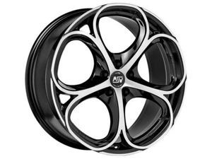 Cerchio in Lega MSW 82 in 8x18 ET30 Foratura 5x110 Gloss Black Full Polished - Imagen 1 de 2