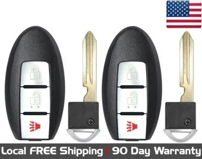 2x Novo Chaveiro de Proximidade de Substituição Para Nissan Infiniti Selecionado Leia a Descrição - Imagem 1 de 4