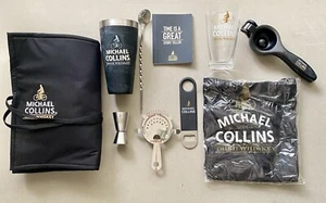 Michael Collins Irish Whiskey Travel Bartender Roll Tool Kit - Picture 1 of 10