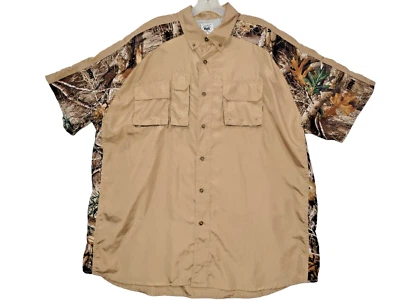 Hogman HOG Outdoor Gear Camo Tan Shirt Mens 2XL Hunting Wear Vented Ultra Light - Image 1 of 4