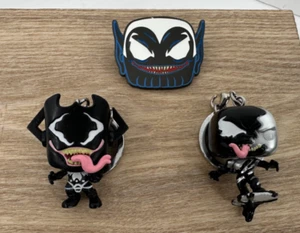 Funko Pop Pocket Keychains Venomized Sliver Surfer & Galactus + Thanos Pin! - Picture 1 of 5