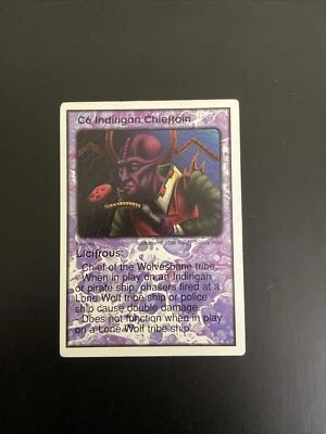 Galactic Empires CCG Very Rare PROMO card C6 Indirigan Chieftain - Image 1 of 2