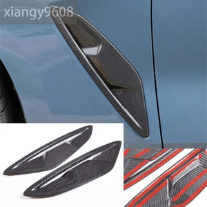 Real Carbon Fiber Side Fender Air Vent Outlet Panel Cover For BMW 8 Series 2019+ - Picture 1 of 12
