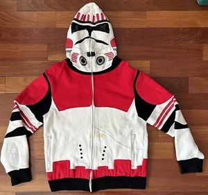 STAR WARS Marc Ecko "Shock Trooper" Red Clone Trooper Hoodie sz MEDIUM Free Ship - Picture 1 of 10