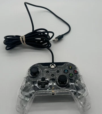 Afterglow Prismatic Wired Controller For Xbox LED Clear - TESTED & WORKS - Image 1 of 4