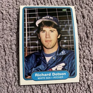 1982 Fleer #340 Richard Dotson Chicago White Sox - Picture 1 of 1