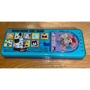 Vintage 1988 Bon Bon Cat Club Pencil Tin Case Spinner Chuyan Syang Kawaii - Picture 1 of 5