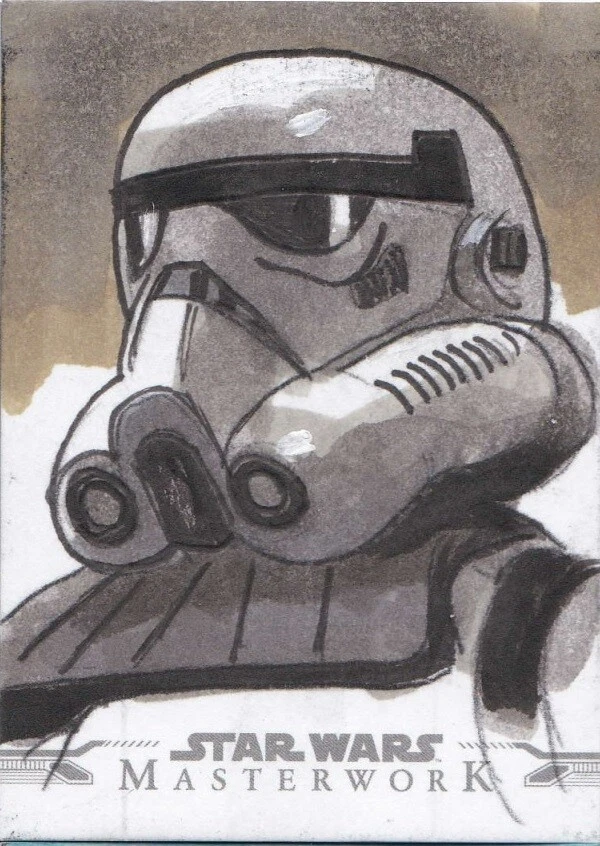 2021 Topps Star Wars Masterwork Sandtrooper By Jim Mehsling Sketch Card RARE! - Image 1 of 1