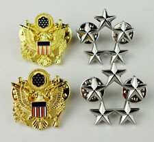 U.S. Army General Rank insignia US Five Stars Shoulder Badges Eagle Pins