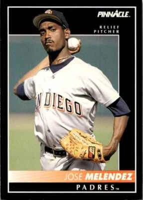 1992 Pinnacle Baseball Card Jose Melendez San Diego Padres #536 - Image 1 of 2
