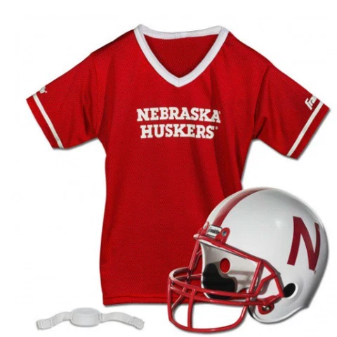 Nebraska Cornhuskers Franklin Youth Uniform Set with Helmet Cover