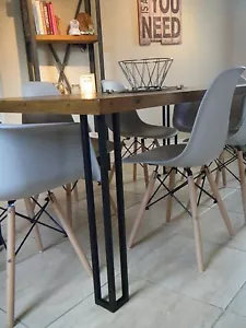 Metal Table Legs, custom made bar legs, breakfast bar legs, kitchen island legs. - Picture 1 of 12