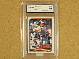 1989 TOPPS CAL RIPKEN JR. # 250 GMA GRADED GEM MINT 10 BASEBALL CARD - Imagen 1 de 2