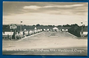 Cartolina Holiday Motel Highway 99E Portland Oregon o foto reale CPP - Foto 1 di 2