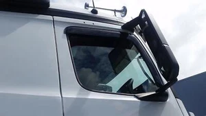 Window Deflectors For Mercedes Actros MP4 2012+ Wind Rain Acrylic Protector LHD - Picture 1 of 4