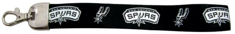 San Antonio Spurs Wristlet Lanyard [NEW] NBA Keychain Key Chain Car Auto Ring Cover