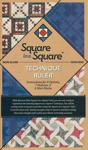 Square In A Square Mini Technique Book Plus Ruler by Jodi Barrows for Square in - Picture 1 of 2