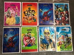 10 PARTY LOOT BAGS - MARIO -SONIC - MARVEL SUPERHEROES kids children boys girls - Picture 1 of 15