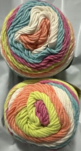 Lote de 2 PASTELES DE ALGODÓN CAON en GARDEN OASIS 3,5 oz 211 yardas cada uno algodón/acrílico - Imagen 1 de 4