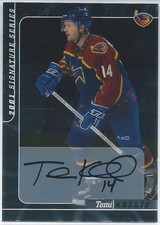 2000-01 Be a Player Signature Series TOMI KALLIO Autograph Atlanta Thrashers