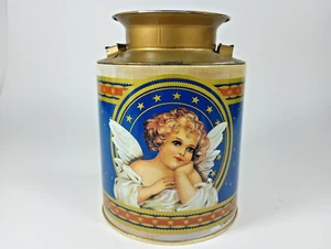 Vintage Giftco Inc. Angel Milk Can Tin. 5.25" X 4". - Picture 1 of 7