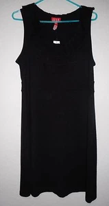Elle Damen schwarzes Rüschen Stretch Kleid - Größe L / Poly Mischung / ärmellos Neu mit Etikett! - Bild 1 von 6