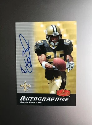 2006 Fleer Flair Showcase Reggie Bush Auto RC Rookie Autographics AU-RB USC  - Image 1 of 4