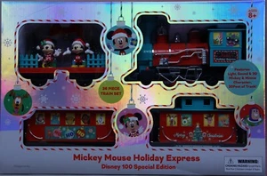 Disney 100 Special Edition Mickey Mouse Holiday Express 36 Piece Train Set NIB - Picture 1 of 2