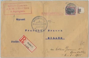 77507 - GERMANY - POSTAL HISTORY - Michel # 90 single use on CONSULAR MAIL 1915 - Picture 1 of 1