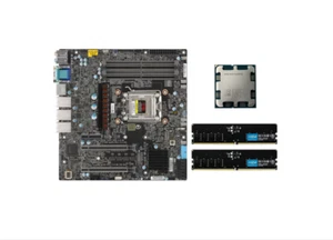 Supermicro H13SAE-MF B650 AM5 Motherboard AMD ryzen 7600x ES DDR5 32GB RAM - Picture 1 of 5